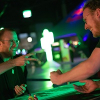 rock paper scissors at LAN Area