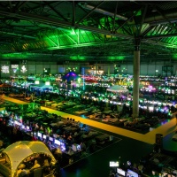 Weitwinkel der LAN Area