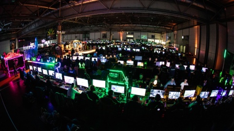 Weitwinkel der LAN Area